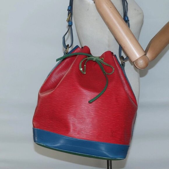 LOUIS VUITTON Epi Toriko color Noe Bag Red Blue Green M44084 LV Auth 140074 - Picture 1 of 14